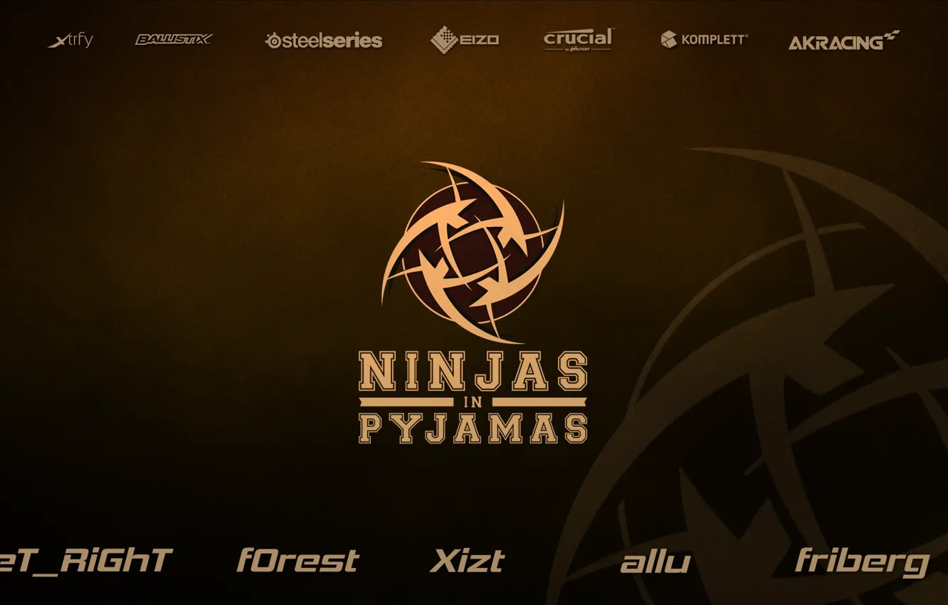 Photo wallpaper games, team, pro, pro team, NIP, ninjas in pyjamas