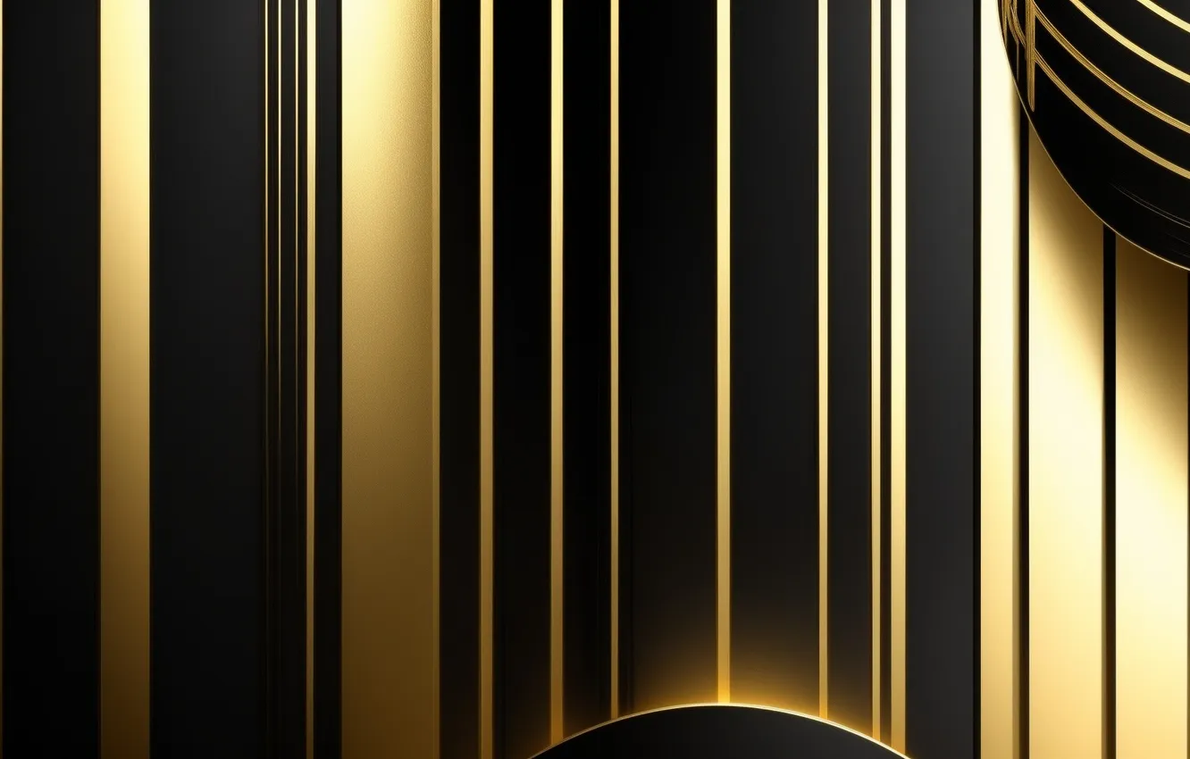 Photo wallpaper metal, gold, Wallpaper, black, wallpaper, metal, gold, gold