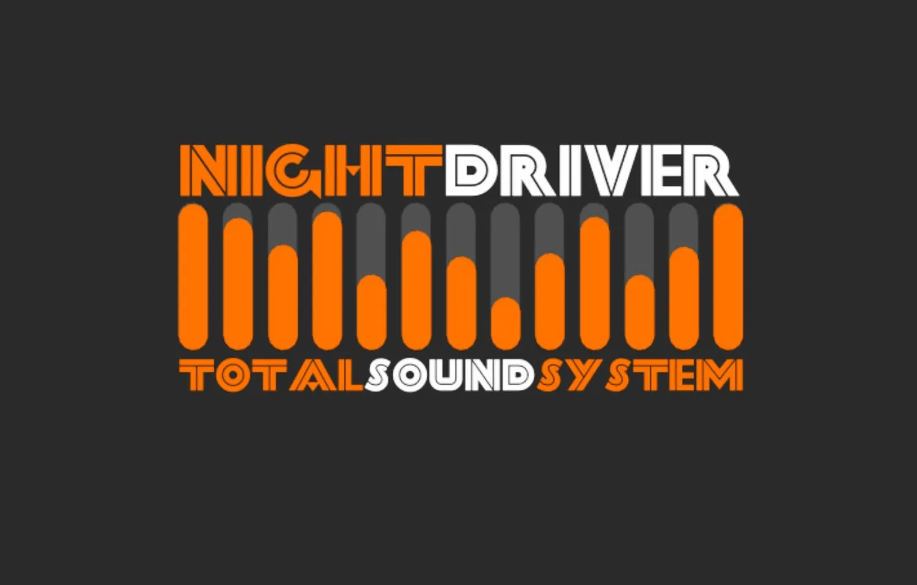 Photo wallpaper electronic, sound, total, system, synth wave, night driver