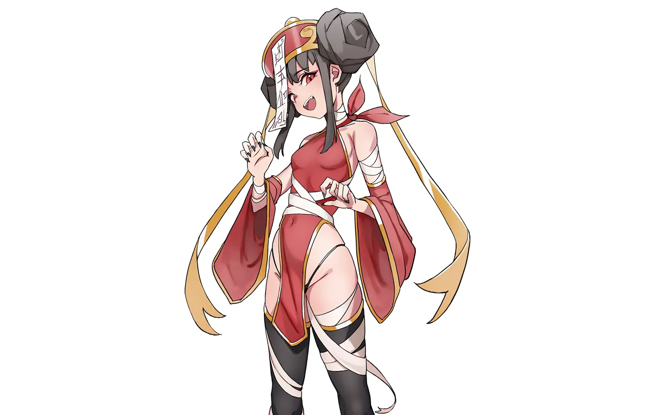 Photo wallpaper girl, sexy, lingerie, cleavage, panties, thighhighs, dress, boobs