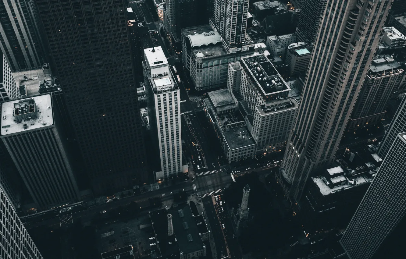 Photo wallpaper Chicago, Illinois, america