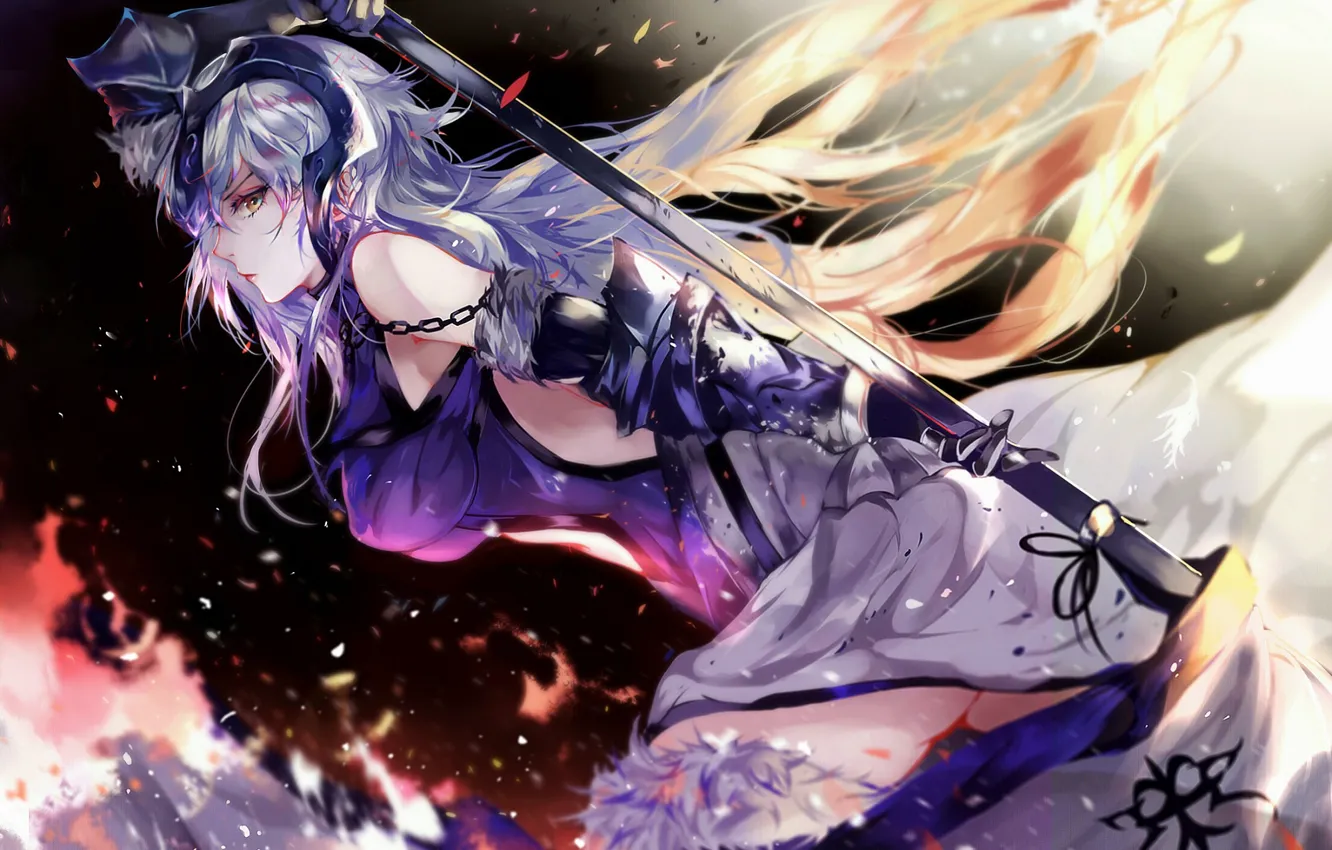 Photo wallpaper look, girl, sword, Fate / Grand Order, The destiny of a great campaign