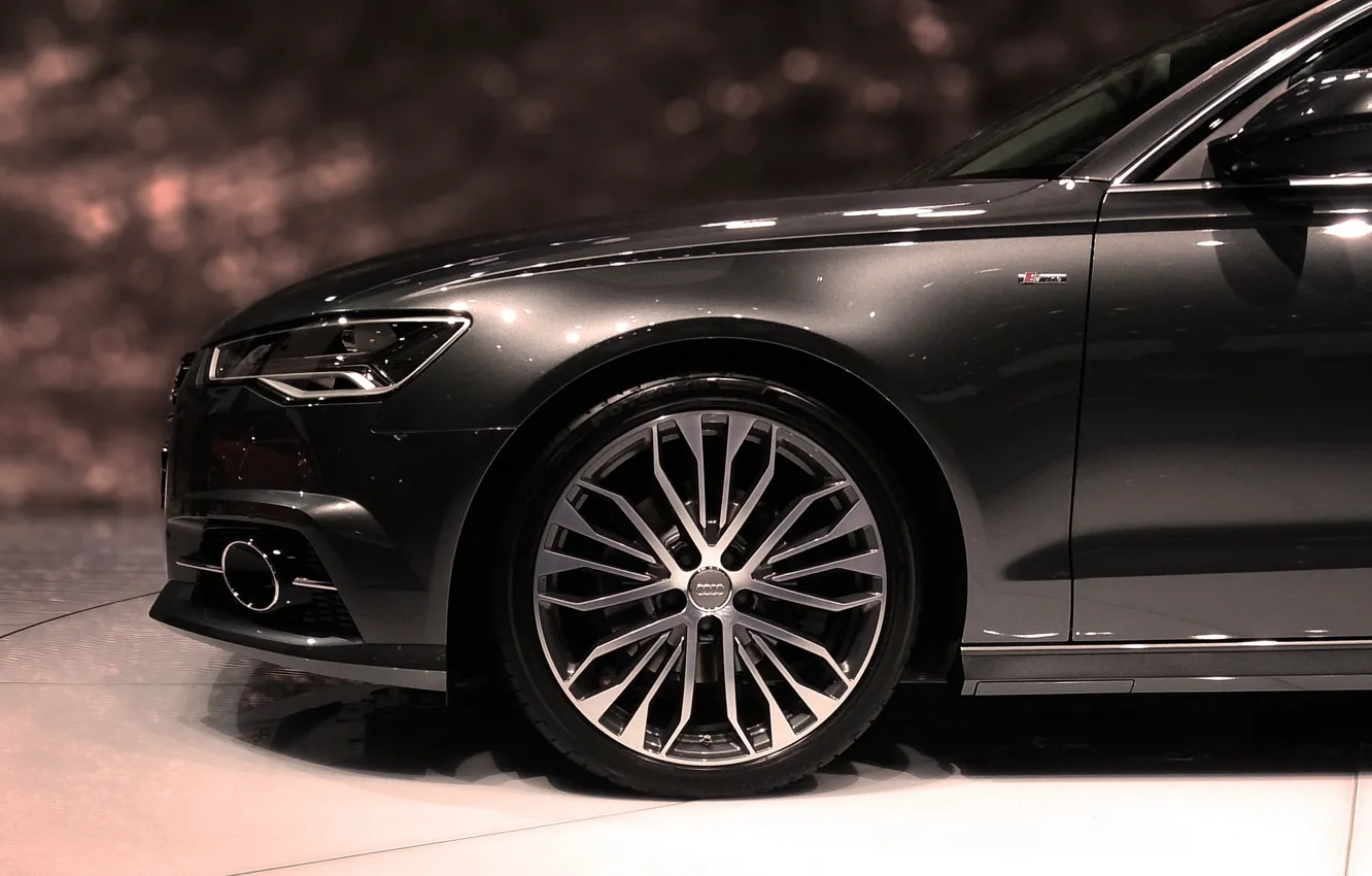 Photo wallpaper machine, Audi, wheel