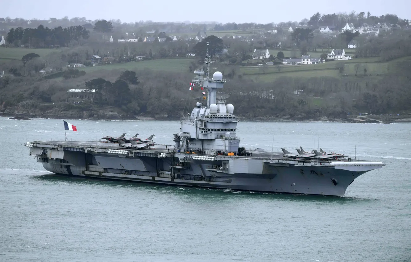Photo wallpaper France, the carrier, Charles De Gaulle