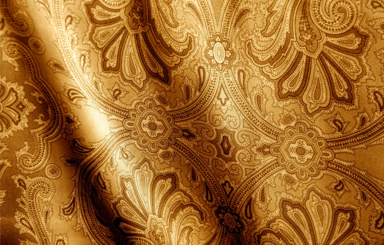 Photo wallpaper patterns, texture, fabric, ornament, brown