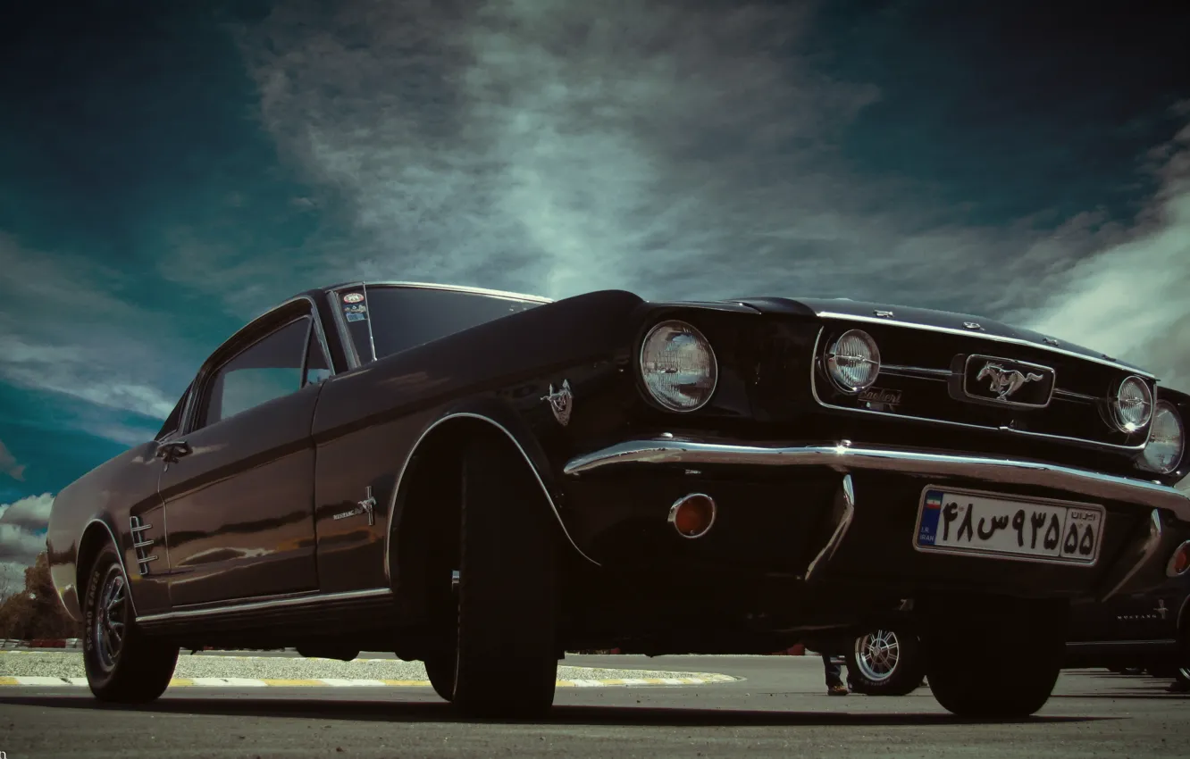 Photo wallpaper car, mustang, ford, classic, fastback