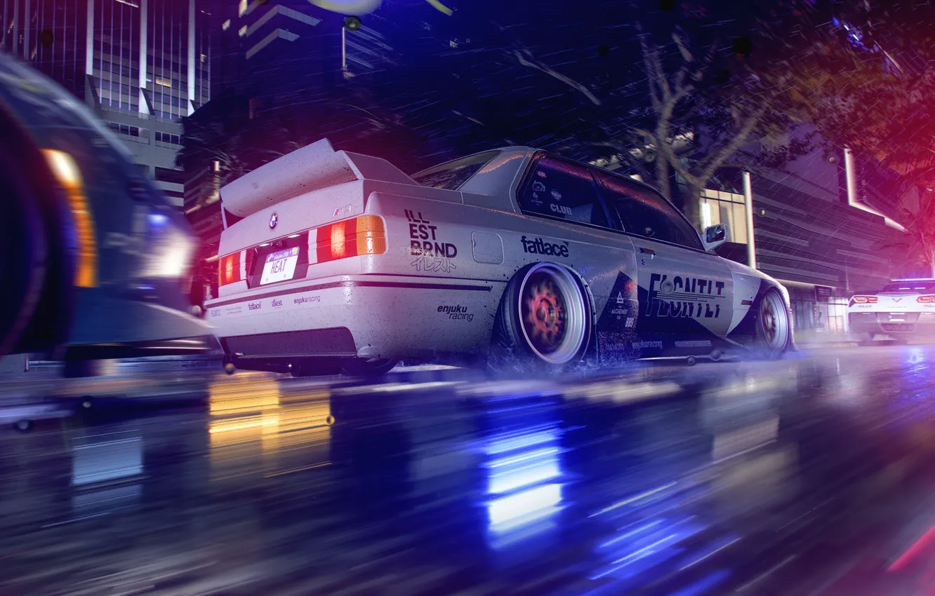 Photo wallpaper BMW, game, Need for Speed, Racing, race, Heat