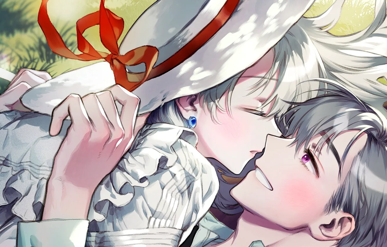 Photo wallpaper romance, pair, two