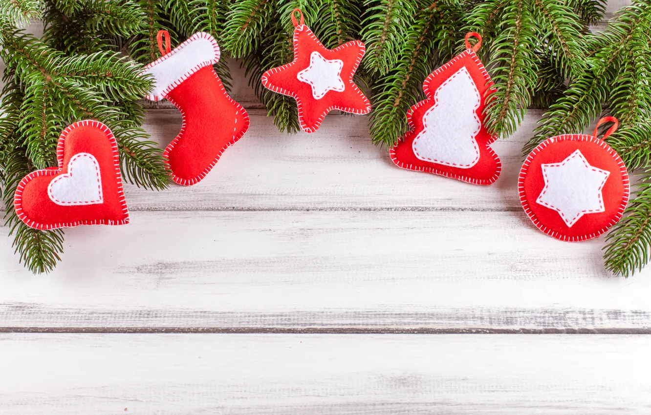 Photo wallpaper decoration, heart, new year, Christmas, Christmas, heart, wood, New Year