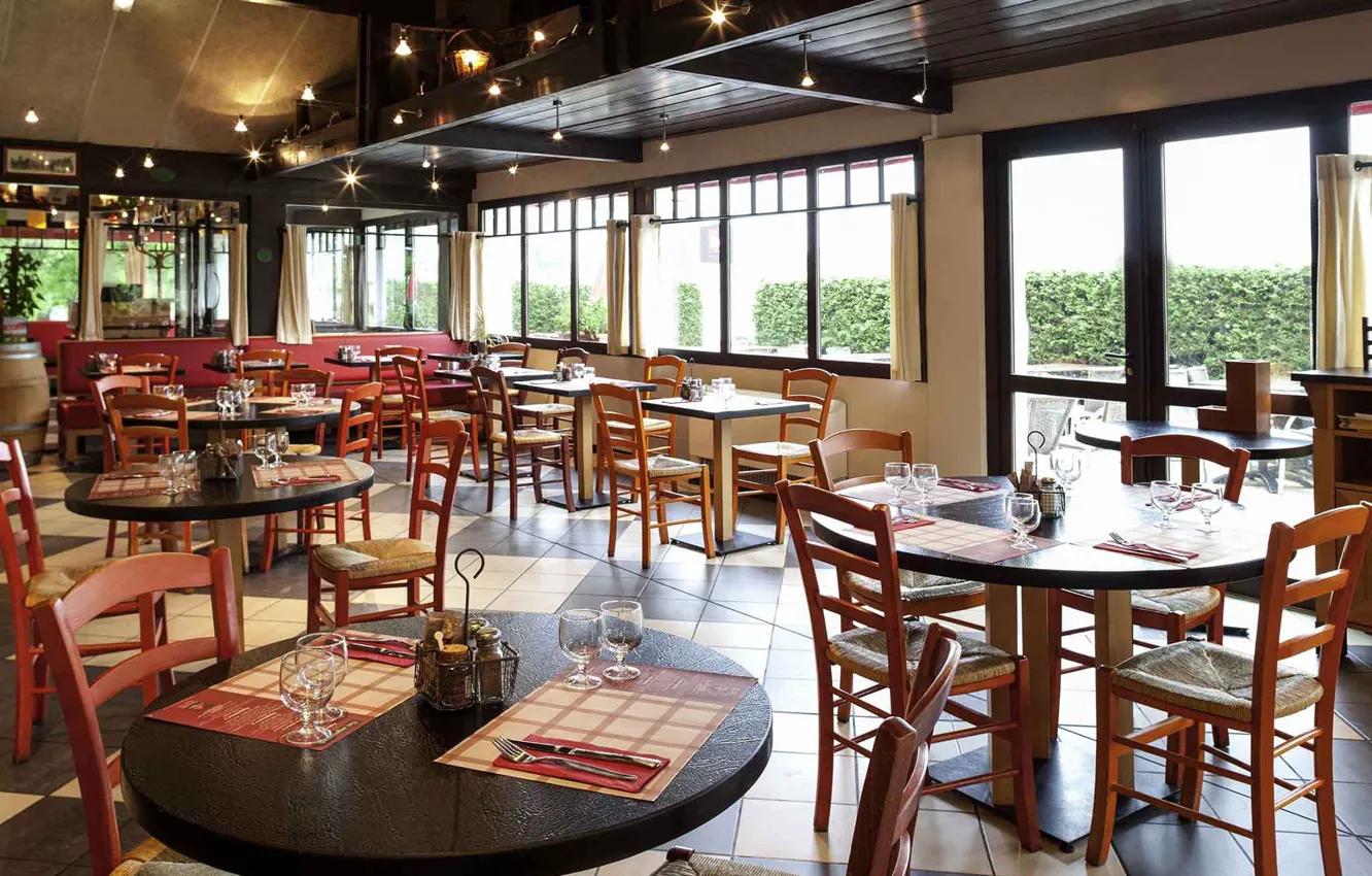 Photo wallpaper interior, restaurant, Biarritz Anglet Airport, the hotel, the room