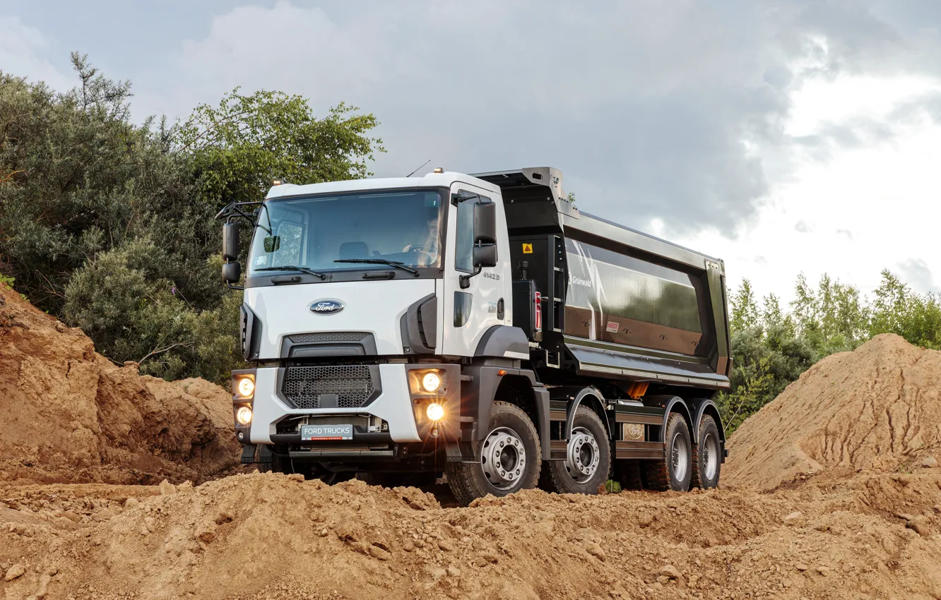 Photo wallpaper 8x4, Dump Truck, Ford Cargo 4142 D