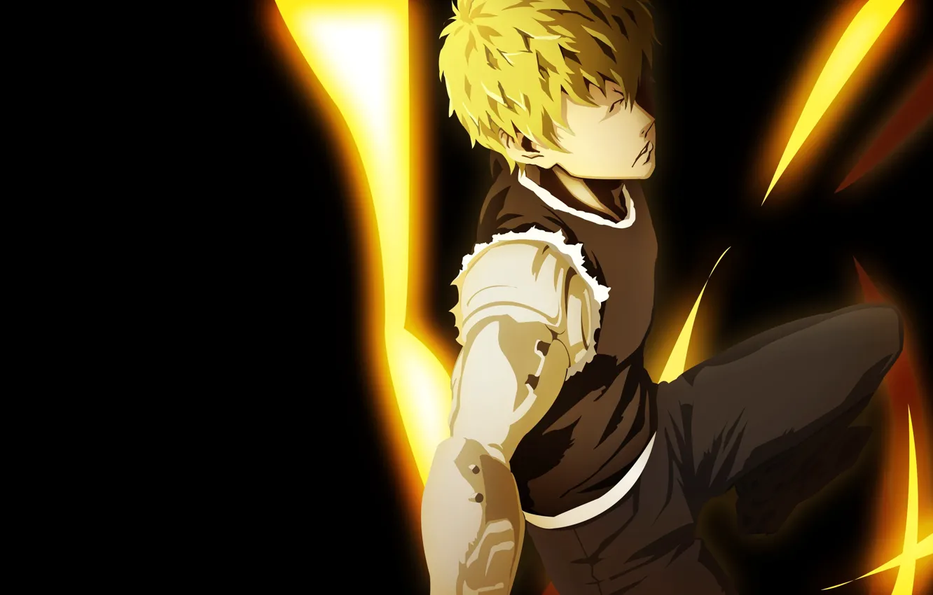 Photo wallpaper anime, One Punch Man, japonese, manga, strong, Geno, cyborg
