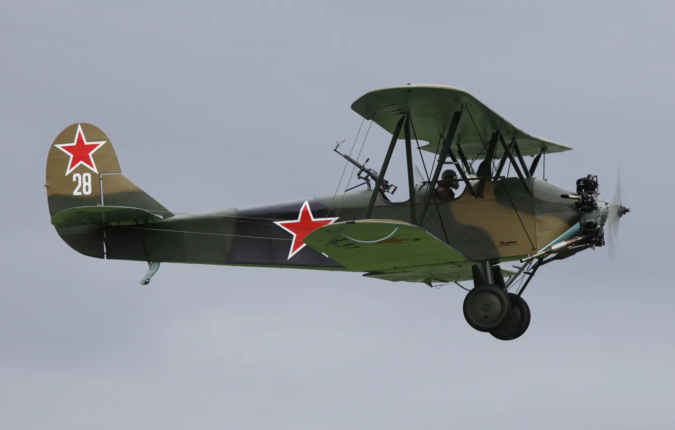 Photo wallpaper flight, multipurpose, biplane, Polikarpov, Po-2, U-2