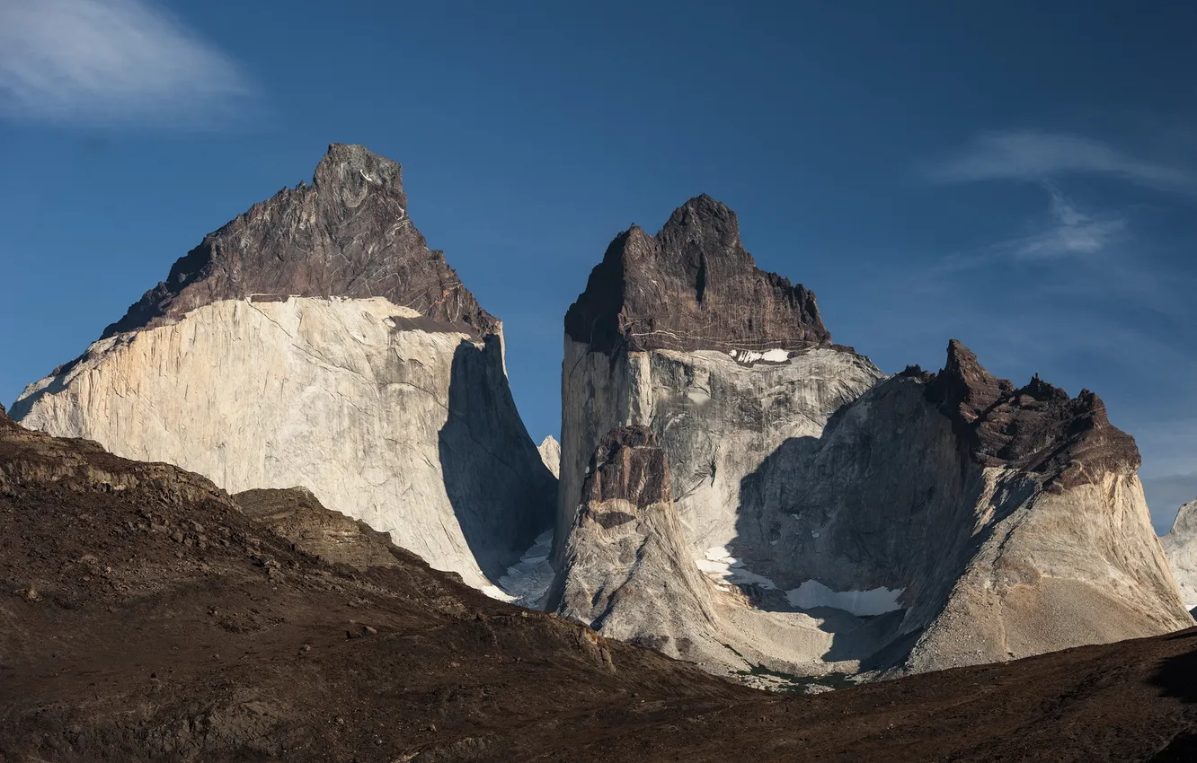 Photo wallpaper the sky, landscape, mountains