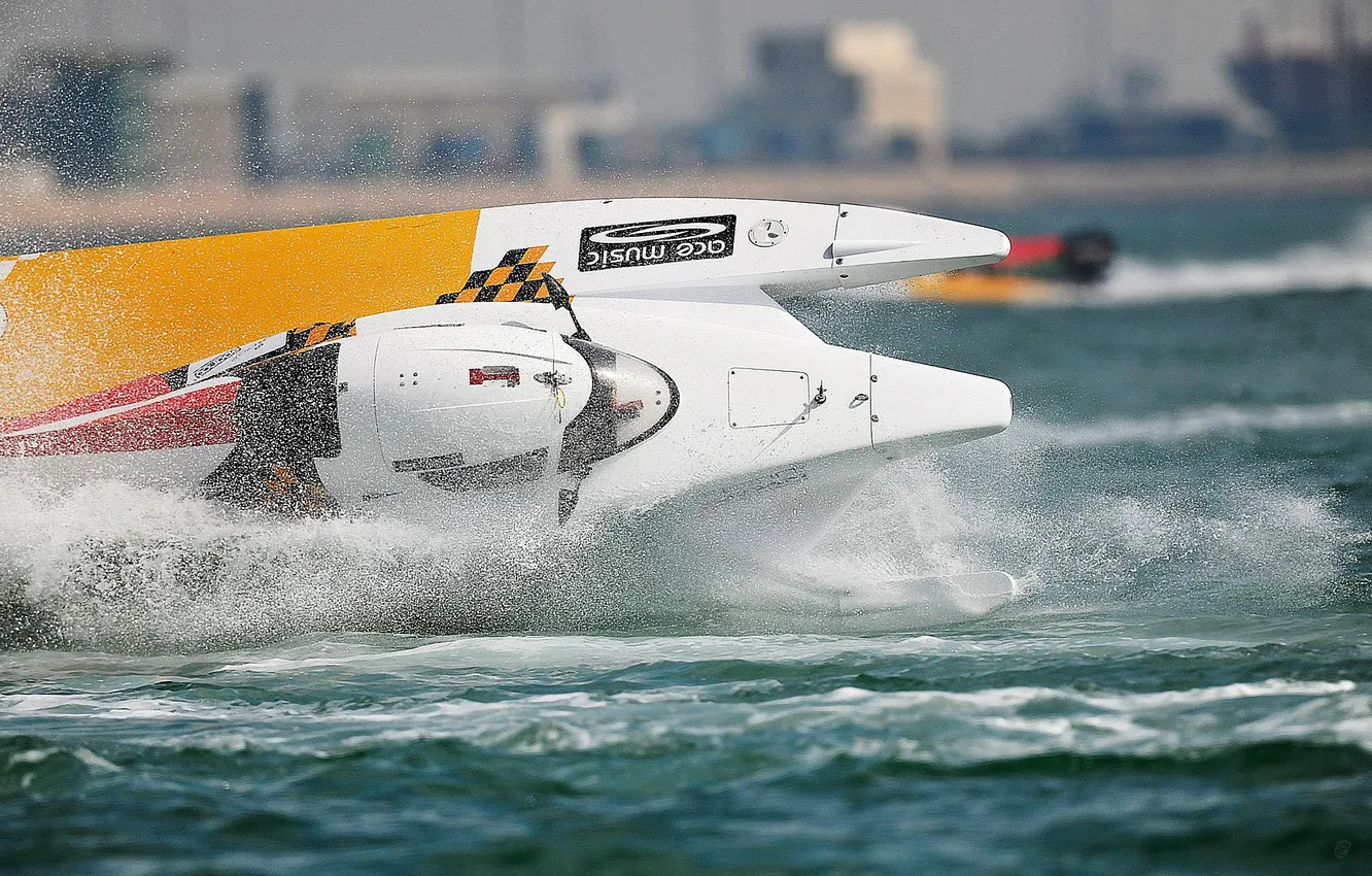 Photo wallpaper race, boat, speed