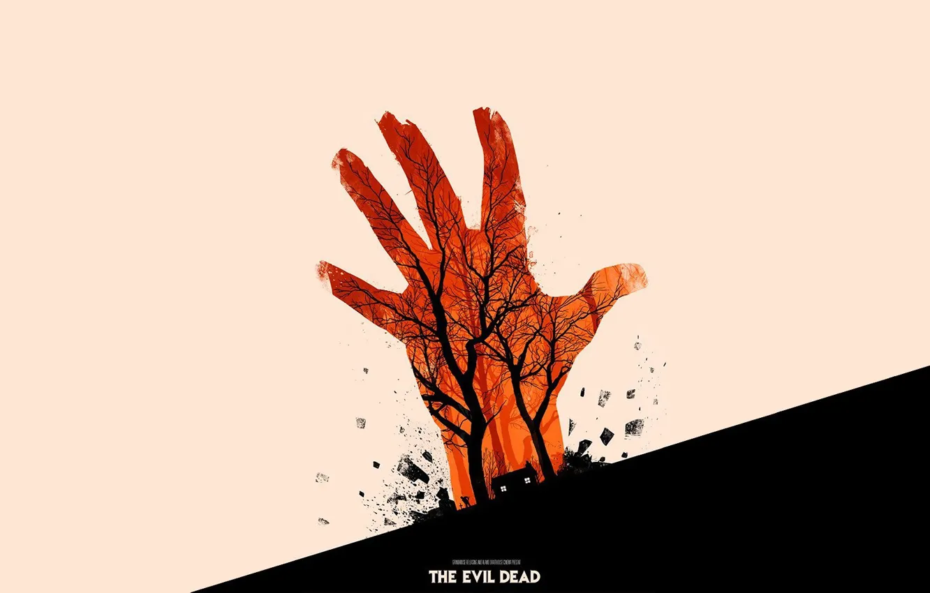 Photo wallpaper forest, home, hands, art, Evil Dead, Evil Dead