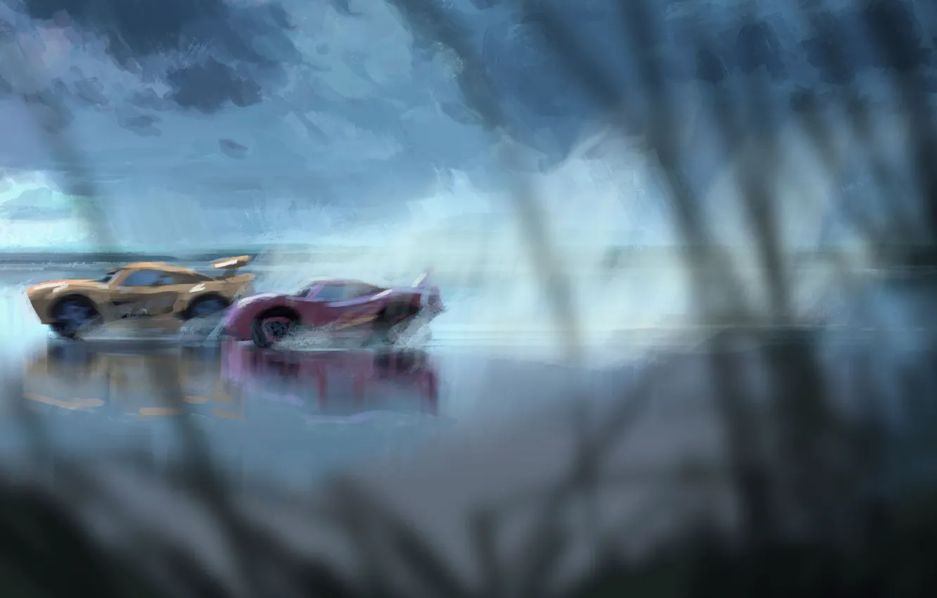 Photo wallpaper car, cinema, Disney, Cars, race, speed, movie, film
