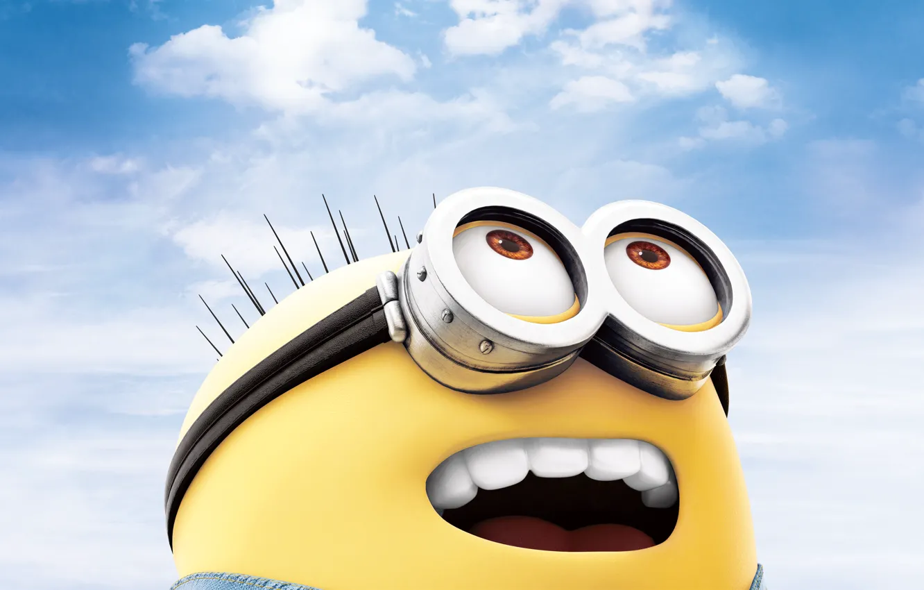 Photo wallpaper the sky, obloka, Despicable Me 2, Minion, Despicable Me 2