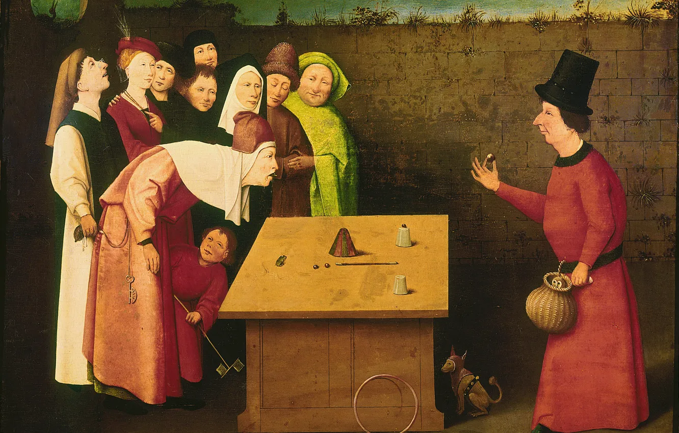 Photo wallpaper The magician, 1475-1480, Hieronymus BOSCH