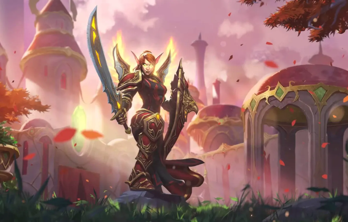 Photo wallpaper Hearthstone, Hearthstone, Lady Liadrin, new skin paladin, Lady Liadrin, new paladin hero