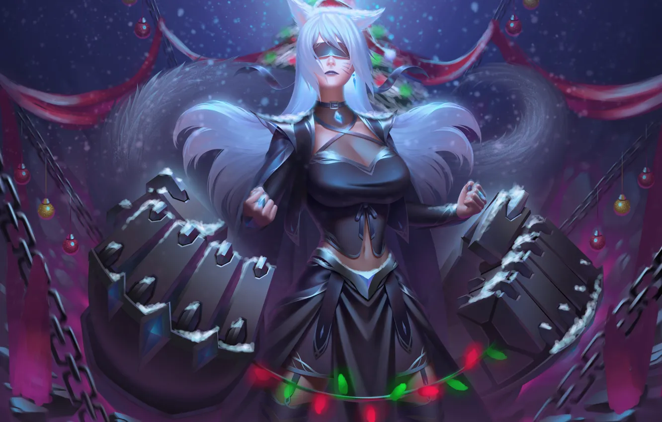 Photo wallpaper girl, style, fiction, tree, art, girl, fist, style