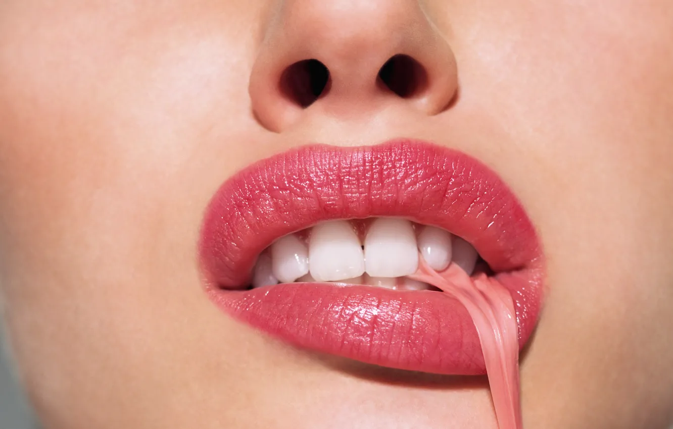 Photo wallpaper lips, mouth, Mouth