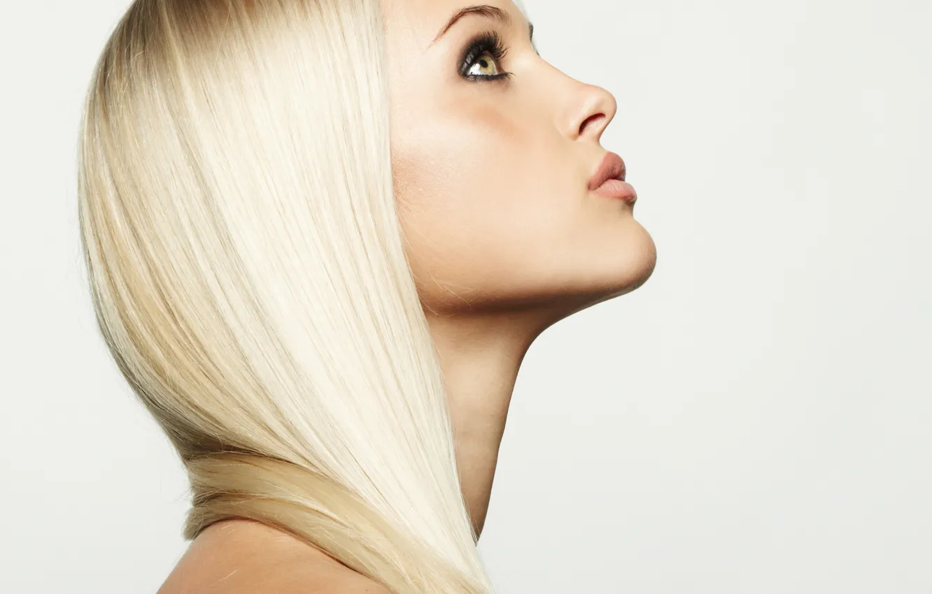 Photo wallpaper green eyes, pretty, blonde