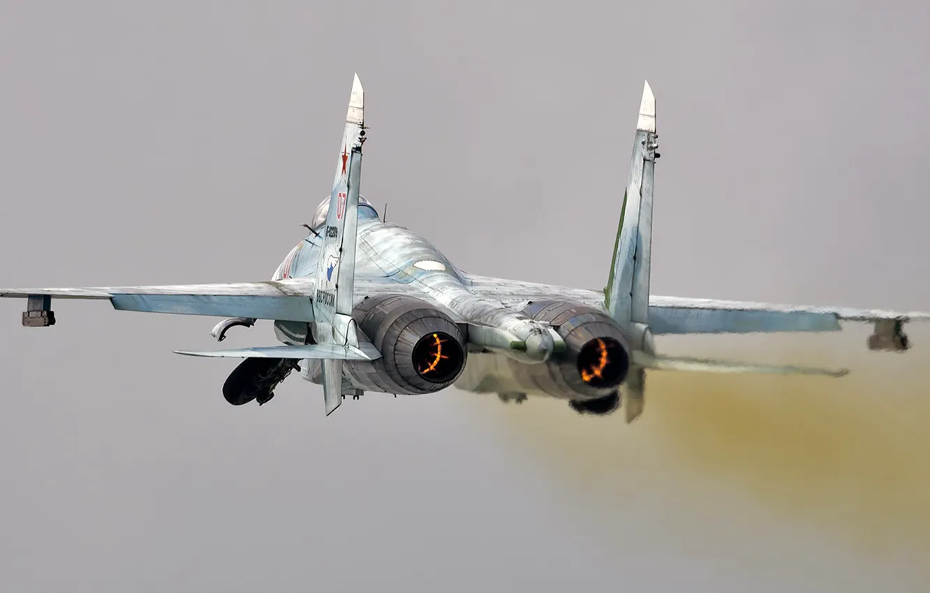 Photo wallpaper Sukhoi, Su-27SM, Videoconferencing Russia, Russian multi-role all-weather fighter