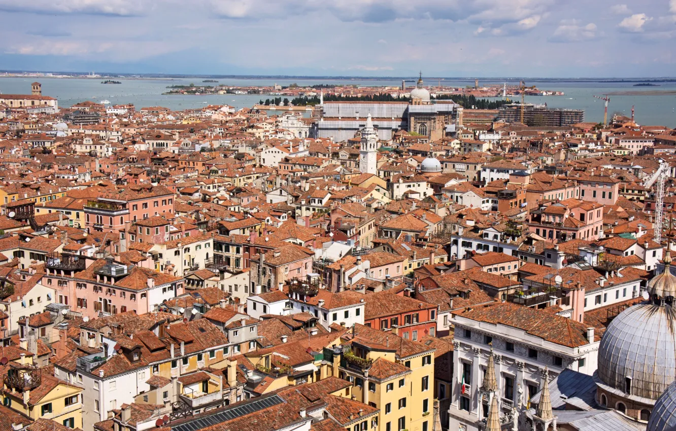 Photo wallpaper Italy, Venice, the view from the top