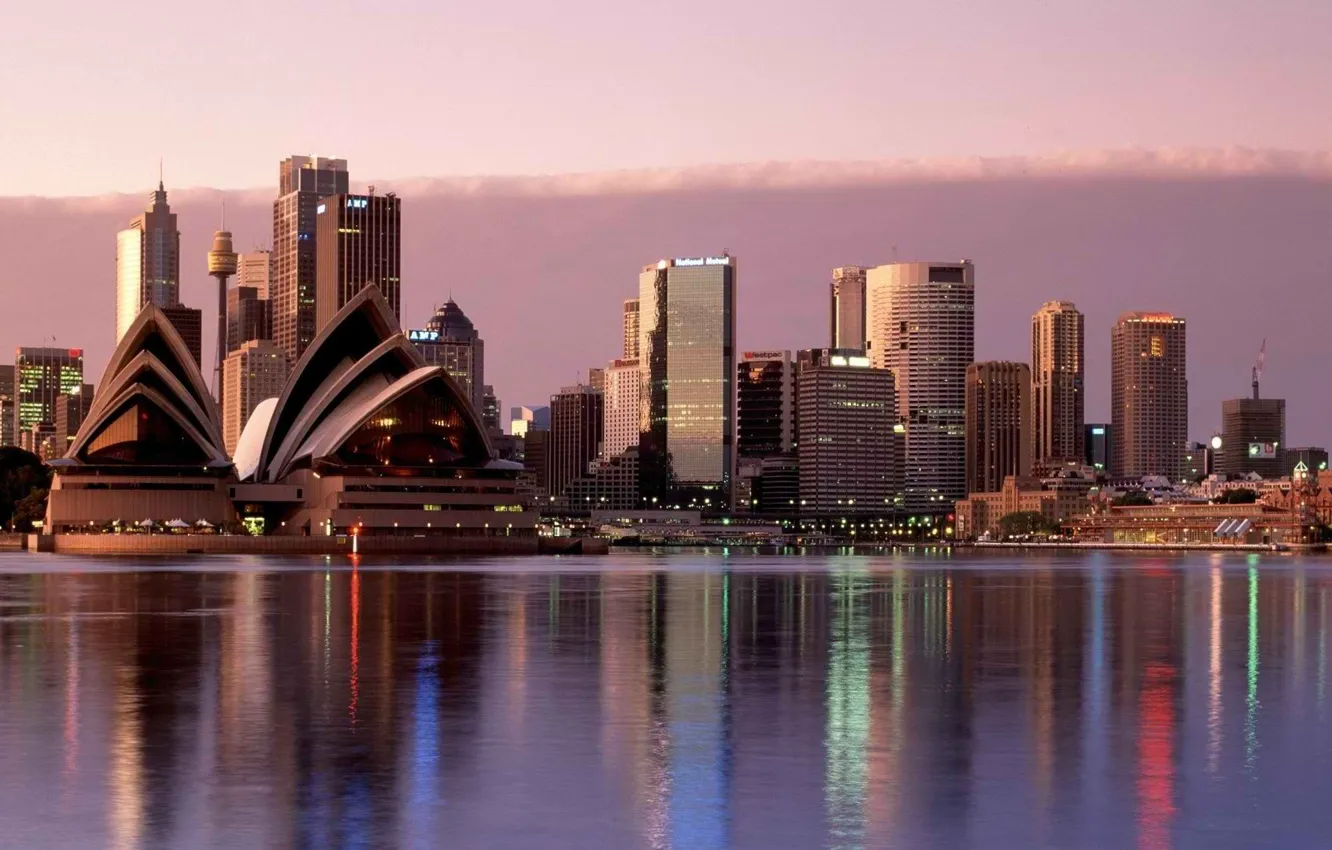 Photo wallpaper the sky, water, the city, Australia, Sydney