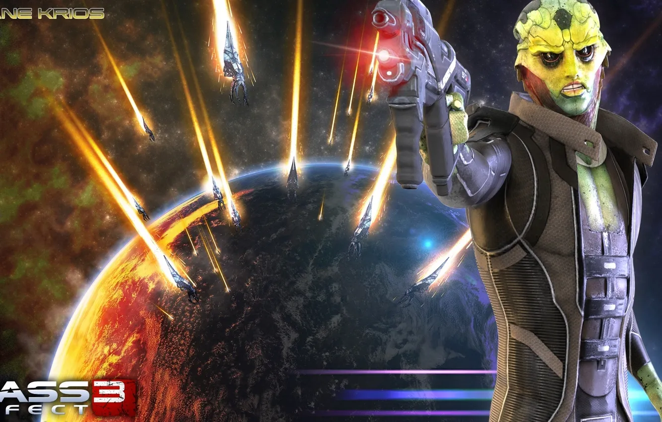 Photo wallpaper mass effect, Thane Krios, Drell Assassin