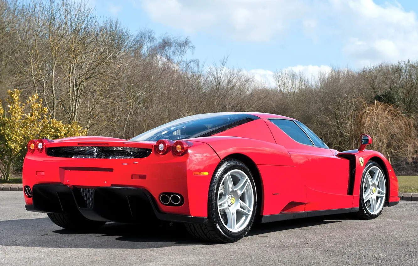 Photo wallpaper car, Ferrari, red, enzo, Supercar