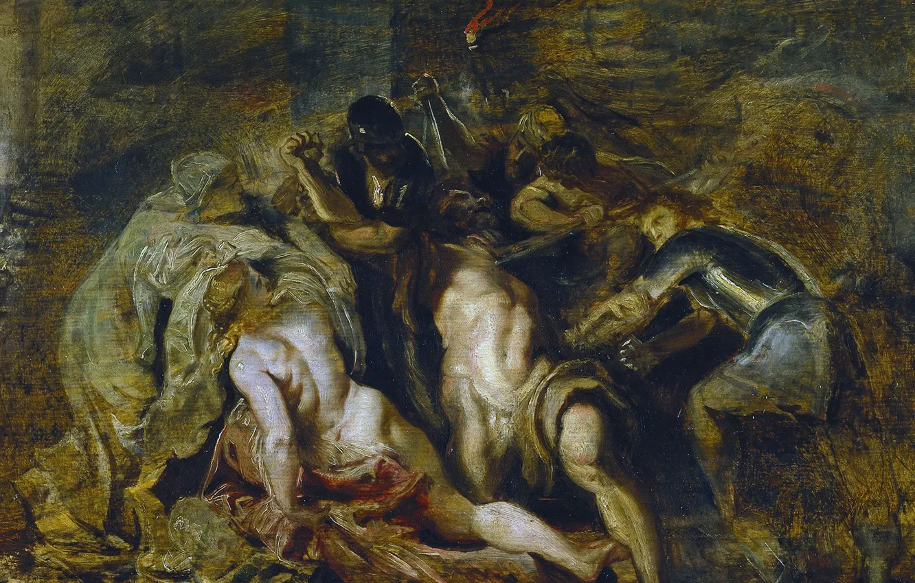 Photo wallpaper picture, Peter Paul Rubens, mythology, Pieter Paul Rubens, The Arrest Of Samson
