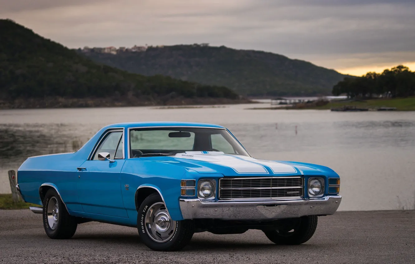 Photo wallpaper Nature, Chevy, The Way, Vehicle, Chevelle SS