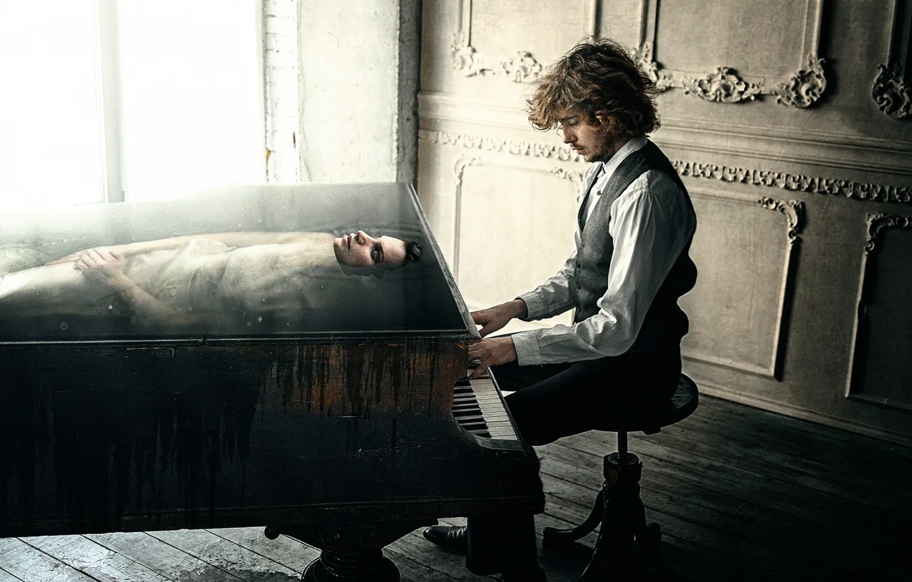 Photo wallpaper girl, creativity, muse, Muse, Andrew Vasiliev, Dmitry Rogozhkin, pianist