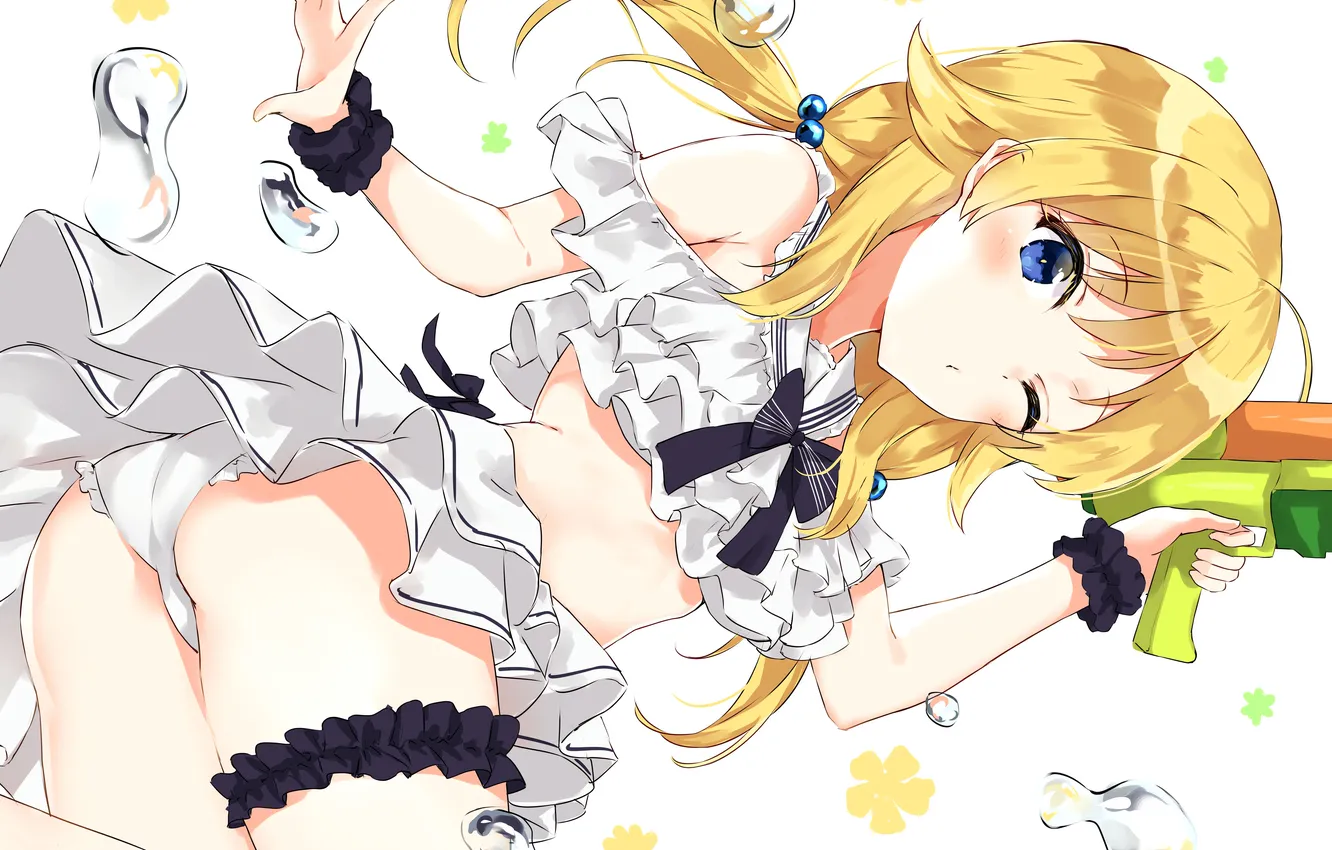 Photo wallpaper girl, sexy, ass, panties, long hair, legs, sexy girl, anime