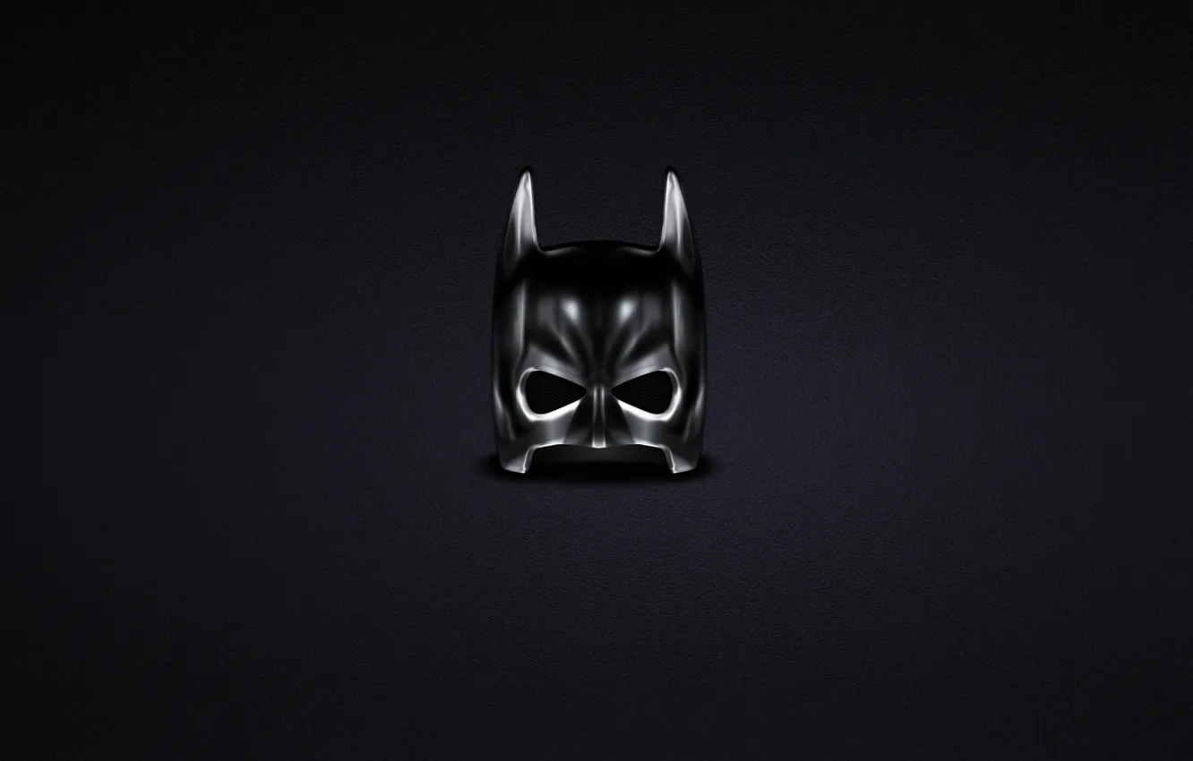 Photo wallpaper dark, minimalism, mask, Batman, Batman, comic