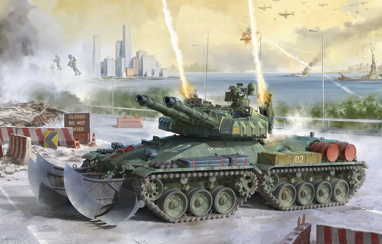 Photo wallpaper jason, USSR, Fiction, Apocalypse, Heavy, the Soviet army, red alert 2, tank apocalypse