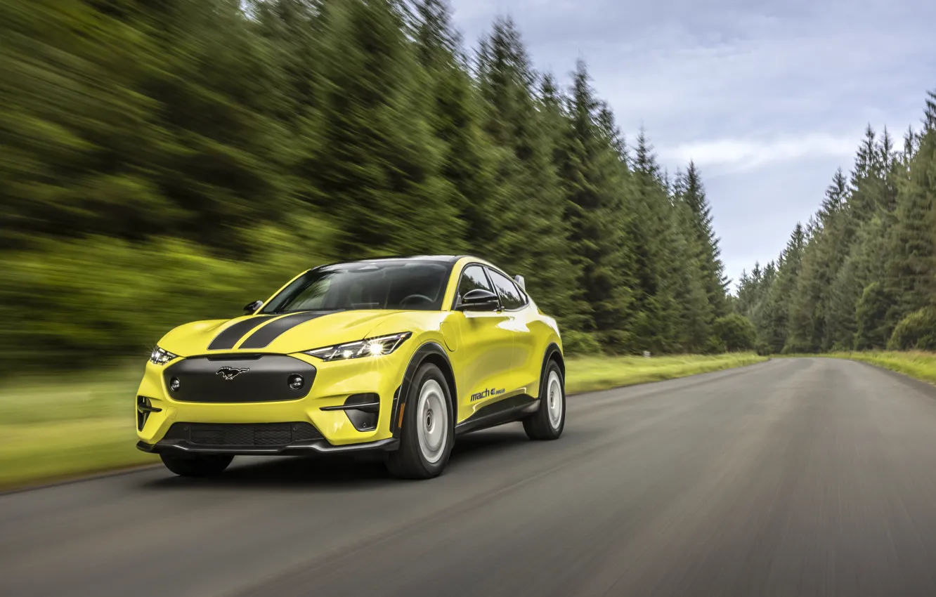 Photo wallpaper Mustang, Ford, Mach-E, Ford Mustang Mach-E Rally