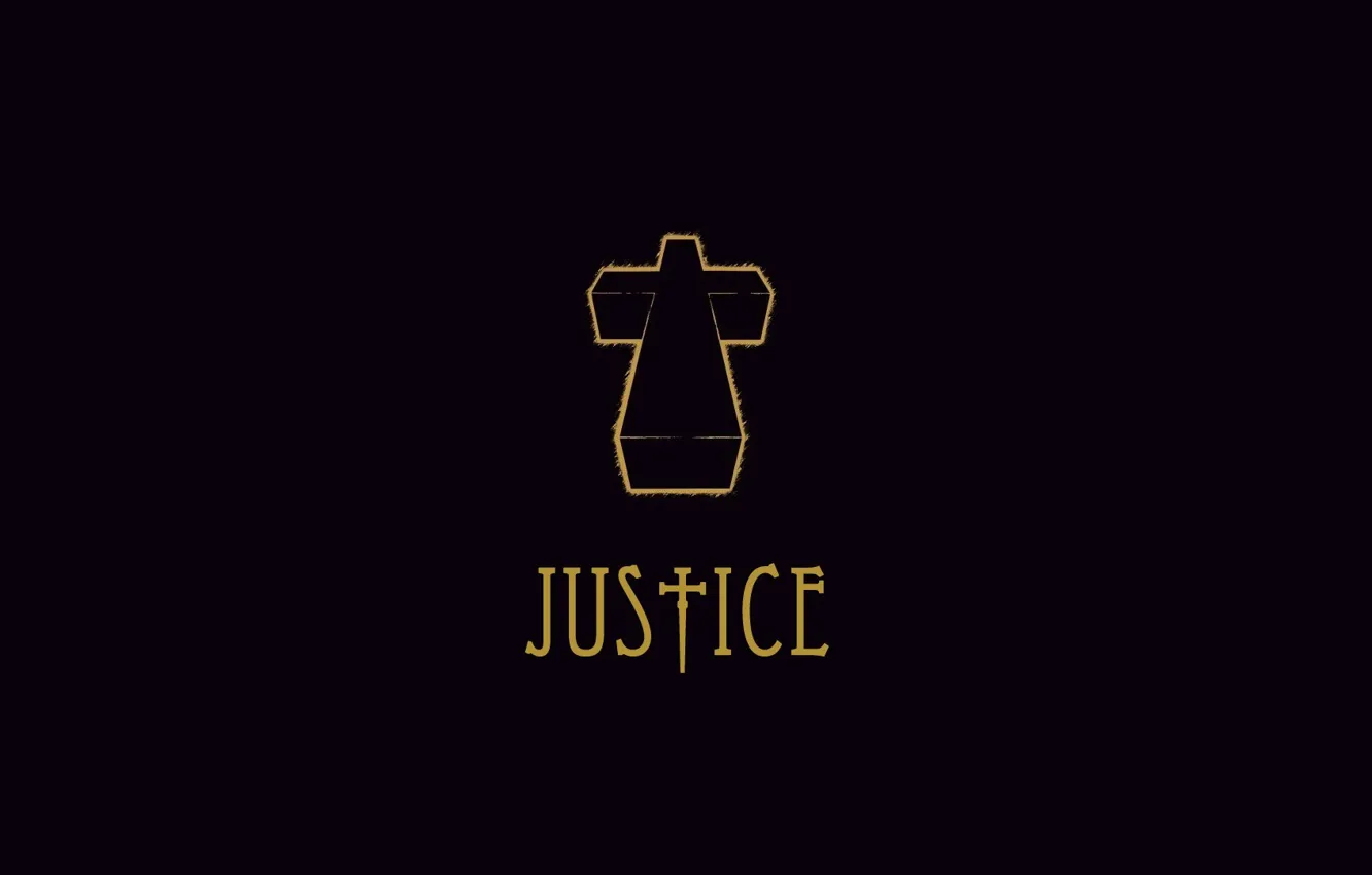 Photo wallpaper Minimalism, Music, Cross, Music, Black, French House, Gaspard Auger, Justice