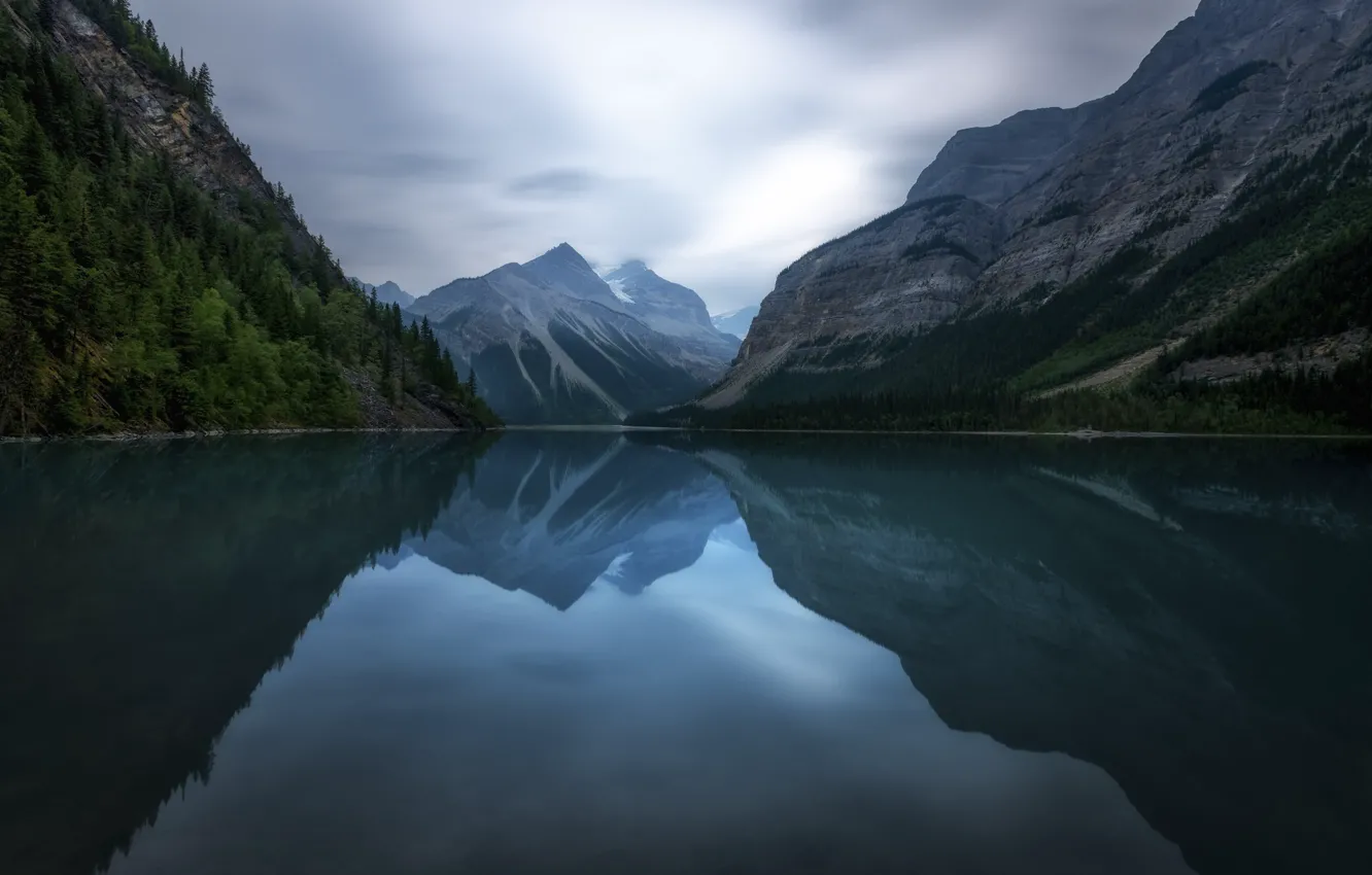 Photo wallpaper the sky, trees, mountains, nature, lake, reflection, nature, water