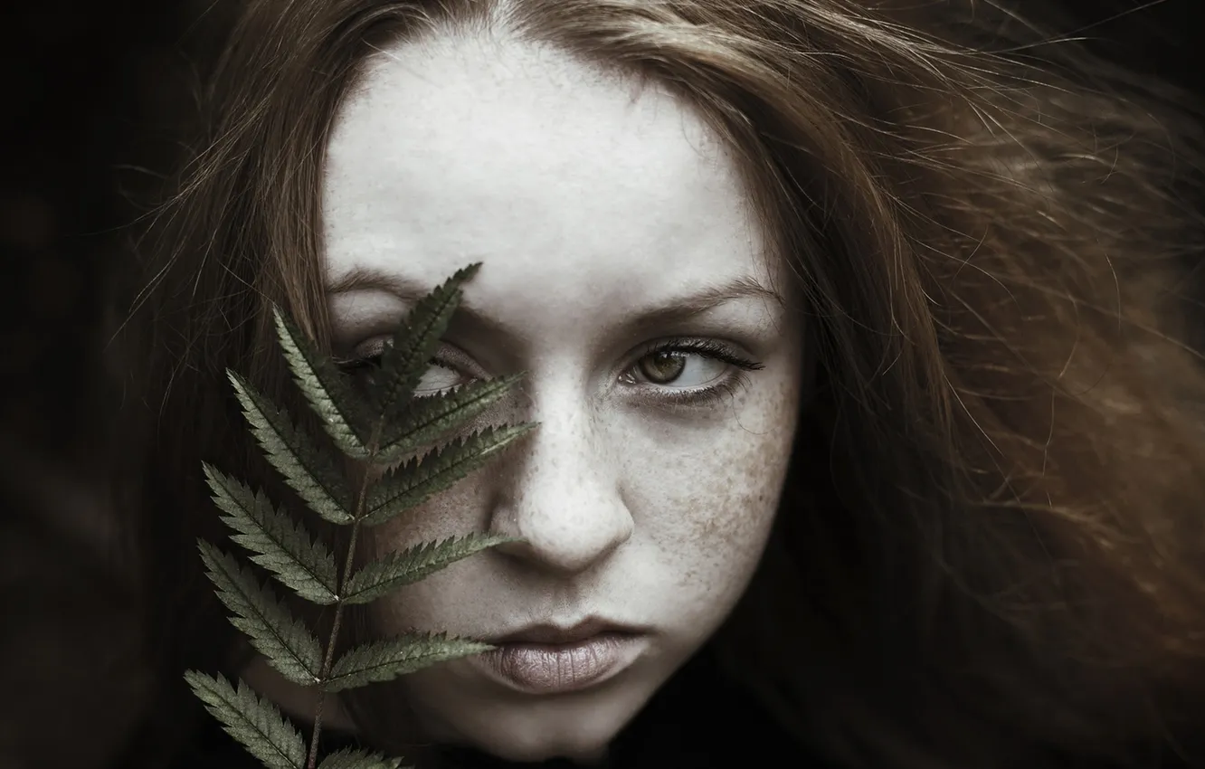 Photo wallpaper look, girl, portrait