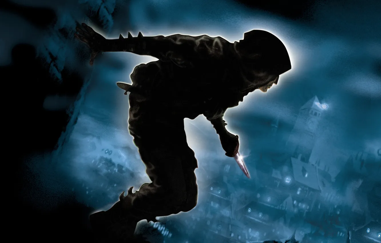 Photo wallpaper roof, knife, killer, Thief, Thief Deadly Shadow