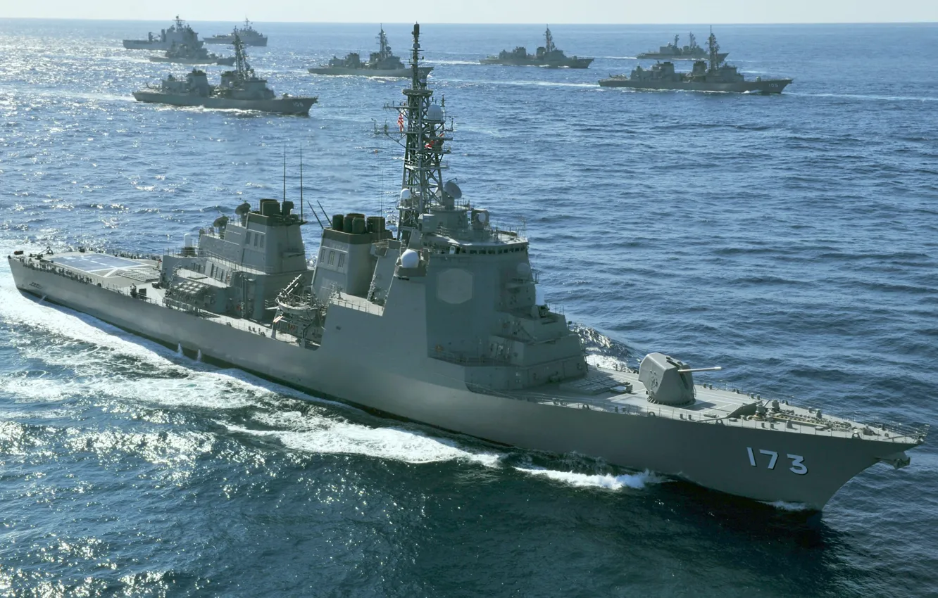 Photo wallpaper Japan, destroyer, JDS Kongo, DDG-173