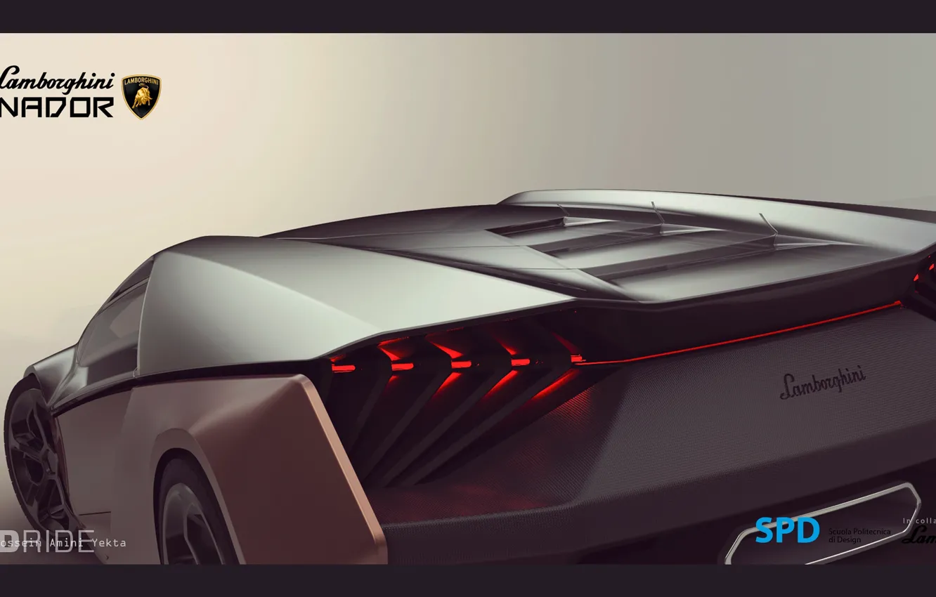 Photo wallpaper Lamborghini, the concept, Lamborghini, Ganador, SPD, Winner