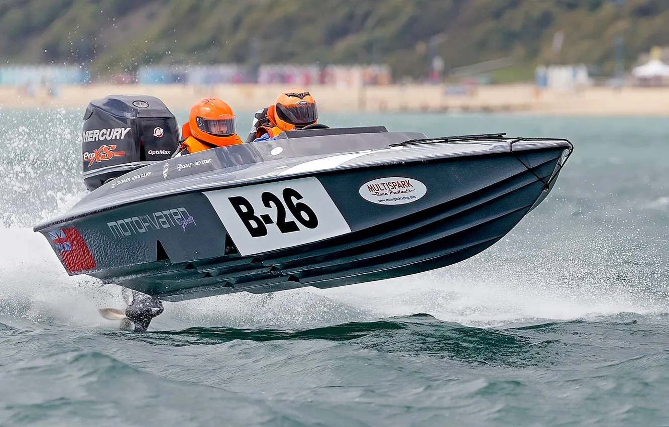 Photo wallpaper race, boat, speed
