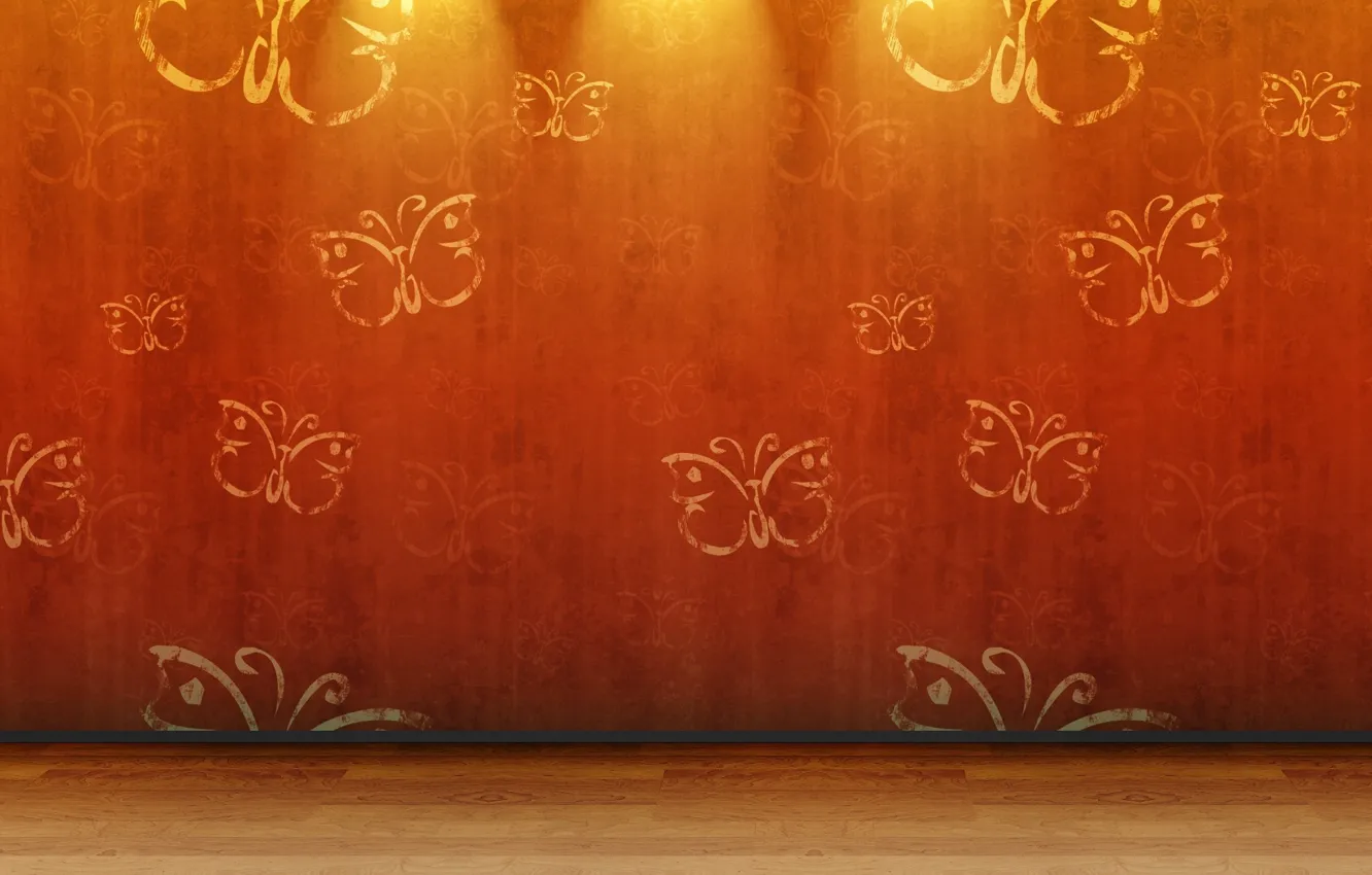 Photo wallpaper red, background, butterfly, wings, texture, brown