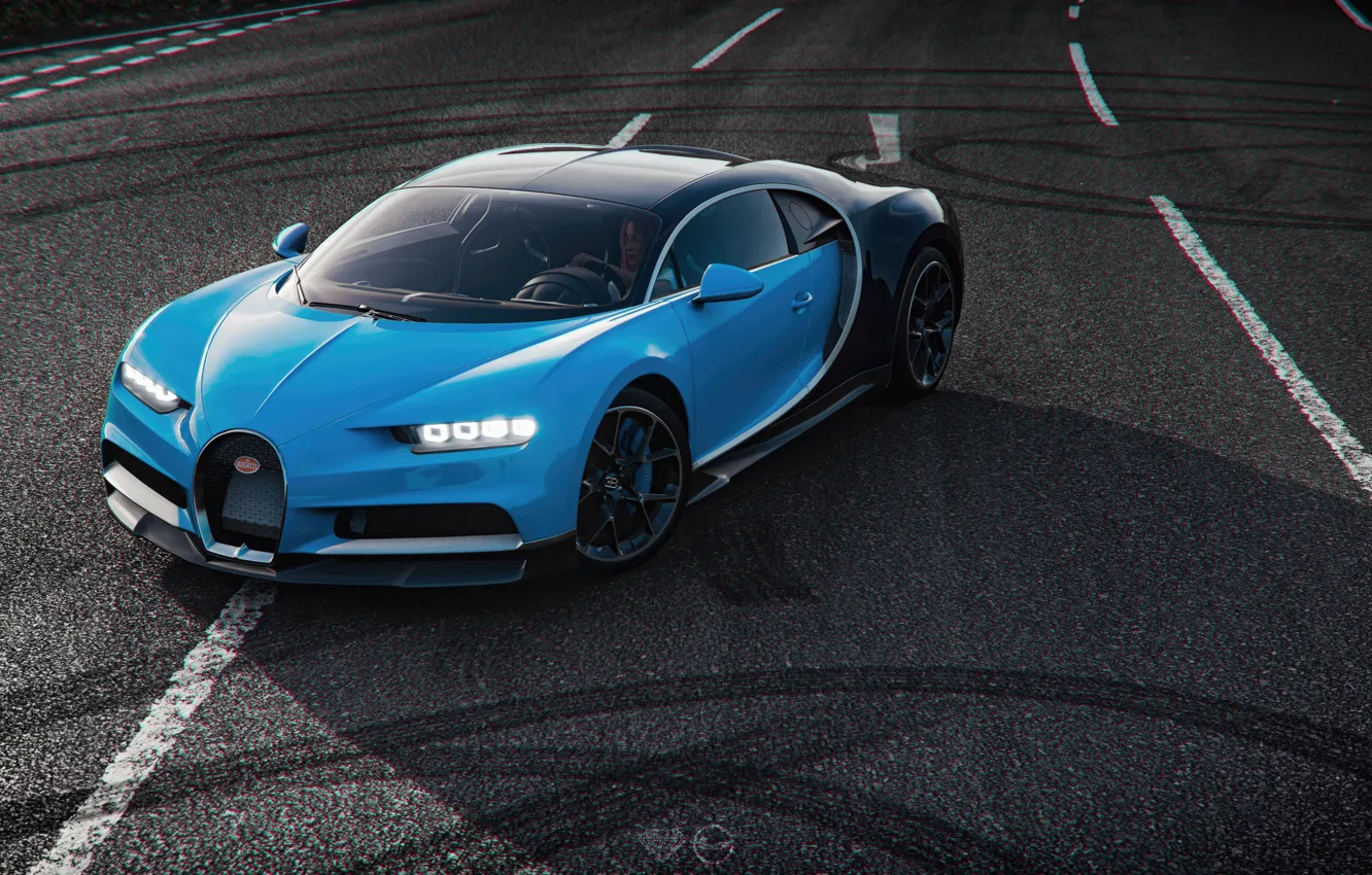 Photo wallpaper Bugatti, Microsoft, game, Chiron, Forza Horizon 4