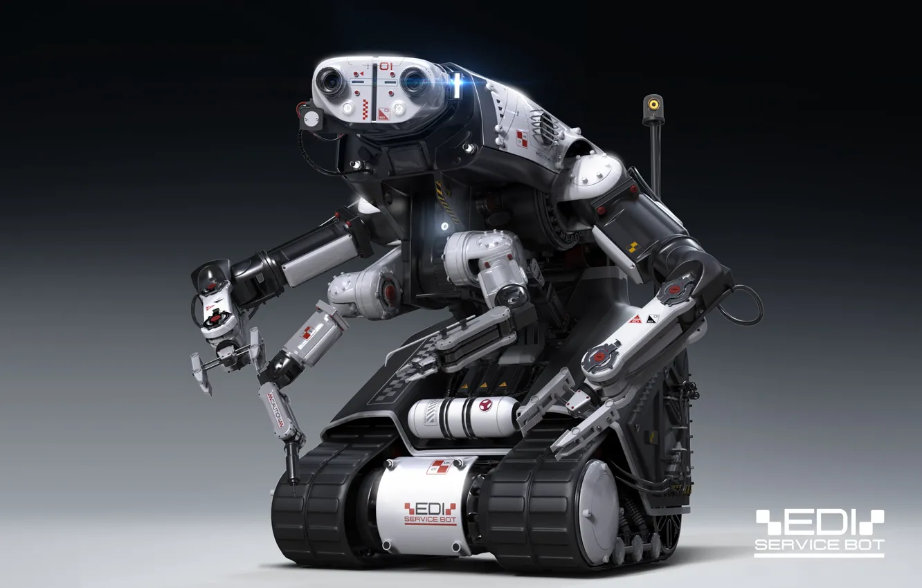 Photo wallpaper robot, Igor Sobolevsky, advanced technology, EDI service bot