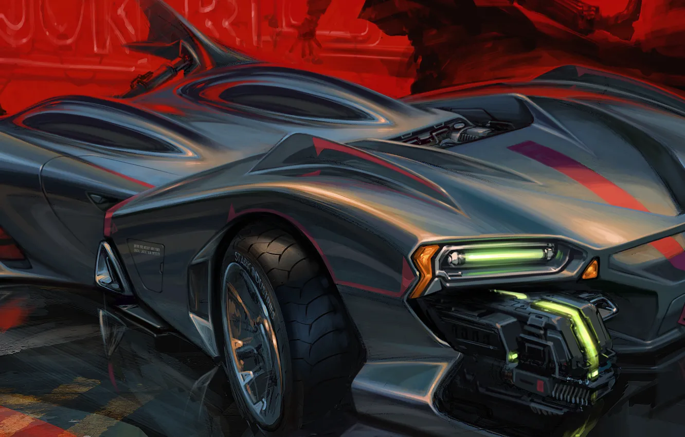 Photo wallpaper design, style, the concept, Futuristic car